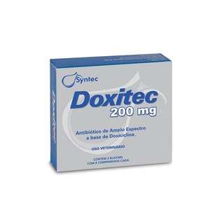 Antibiótico Syntec Doxitec para Cães e Gatos - 200mg
