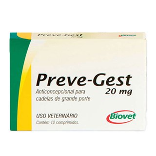Anticoncepcional Biovet Preve-Gest 20 mg