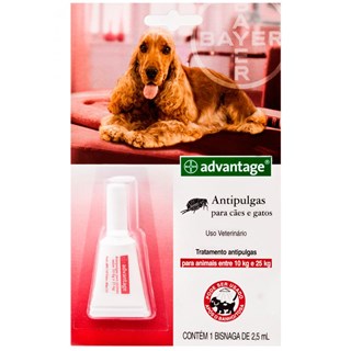 Antipulgas Bayer Advantage Para Cães De 10 a 25kg