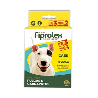 Antipulgas e Carrapatos Ceva Fiprolex Drop Spot de 1.34 mL para Cães de 11 a 20 Kg