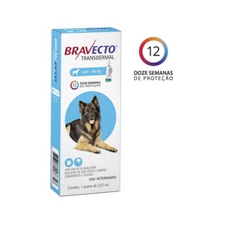 Antipulgas e Carrapatos MSD Bravecto Transdermal para Cães de 20 a 40 Kg