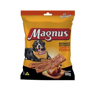 Bifinhos Mastigáveis Magnus Nós Petiscos Frango para Cães