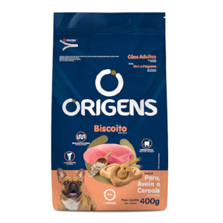 Biscoito Origens Premium Sabor Peru, Aveia e Cereais para Cães Minis e Pequenos Biscoito Origens Premium Sabor Peru, Aveia e Cereais para Cães Minis e Pequenos