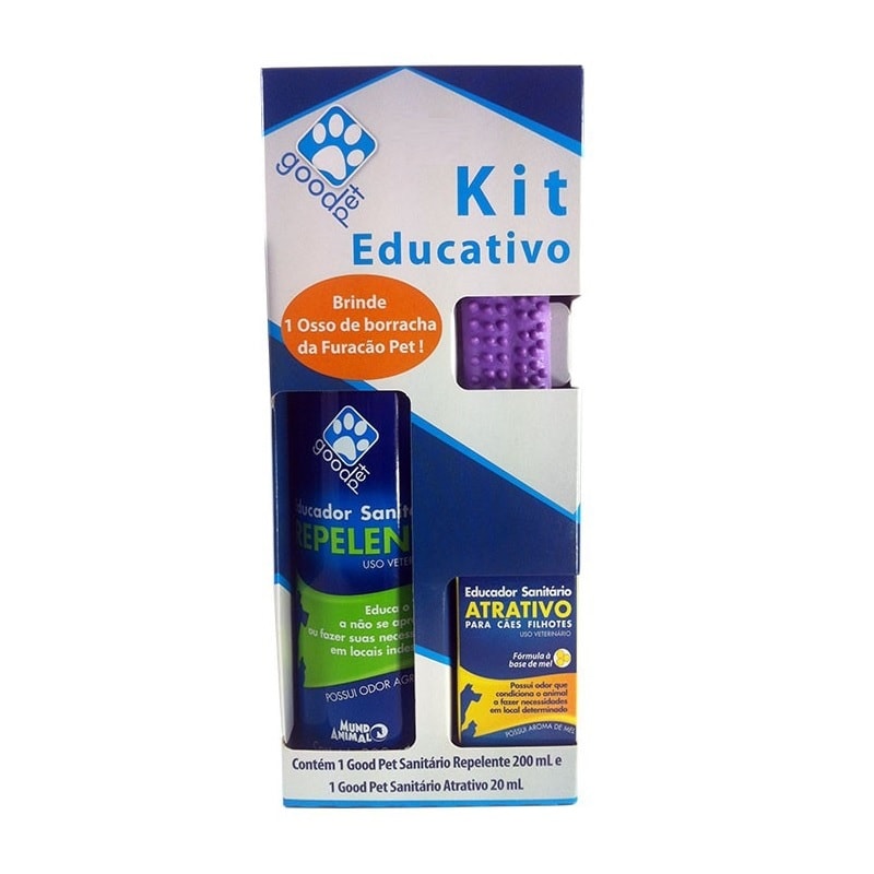 Kit Educador Sanitário Mundo Animal Good Pet Educativo Para Cães