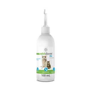 Limpador Auricular Bayer Vetriderm Oto para Cães e Gatos