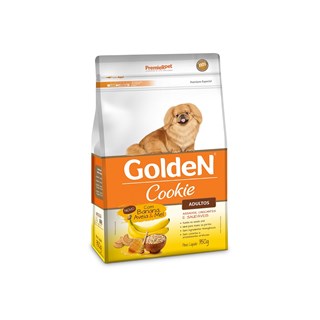 Produto Petisco Golden Cookie Sabor Banana. Aveia e Mel Para Cães Adultos