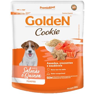 Petisco Golden Cookie Sabor Salmão e Quinoa para Cães Filhotes