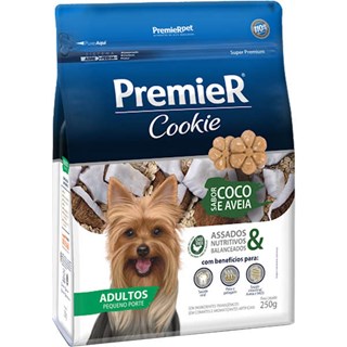 Produto Petisco Premier Pet Cookie Sabor Coco e Aveia para Cães Adultos de Porte Pequeno