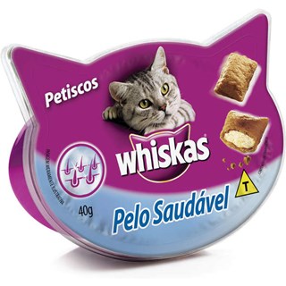 Petisco Whiskas Temptations Pelo Saudável para Gatos Adultos - 40 g