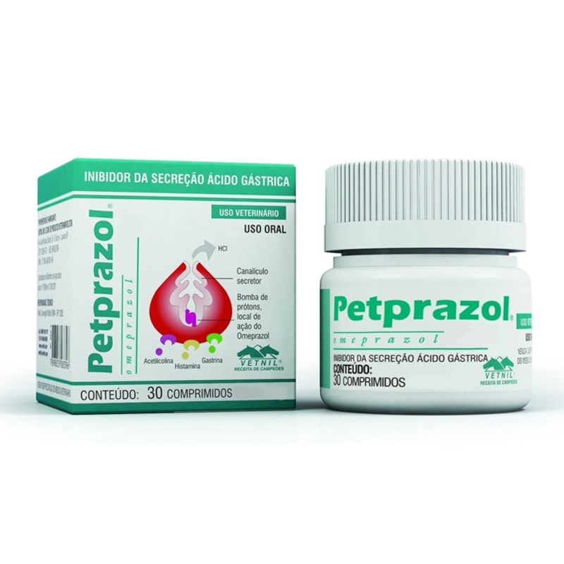 Petprazol 10 Mg C/30 Comprimidos _ Vetnil - Agroverde SR