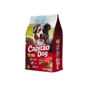 Ração Capitão Dog Sabor Carne Para Cães Adultos