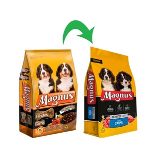 Ração Magnus Premium Carne para Cães Filhotes
