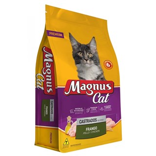 Ração Magnus Premium Sabor Frango para Gatos Adultos Castrados