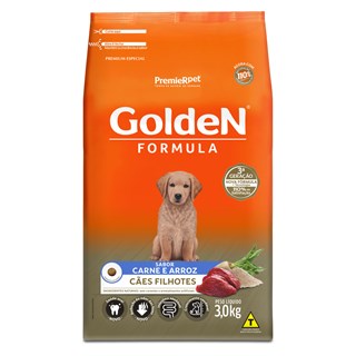 Ração Premier Golden Formula Cães Filhotes Carne e Arroz