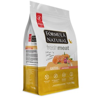 Ração Seca Fórmula Natural Fresh Meat Salmão para Gatos Castrados