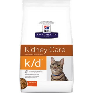 Ração Seca Hills Prescription Diet K/D Cuidado Renal para Gatos Adultos