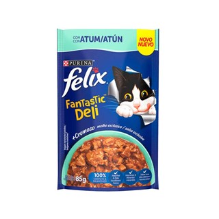 Ração Úmida Nestlé Purina Felix Fantastic Deli Sabor Atum para Gatos Adultos