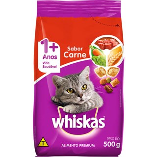 Ração Whiskas Carne para Gatos Adultos