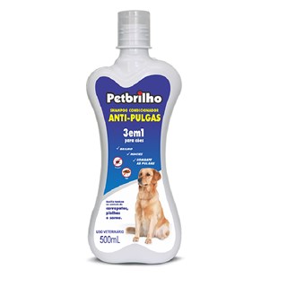 Shampoo Condicionador Antipulgas Petbrilho 3 Em 1 Para Cães
