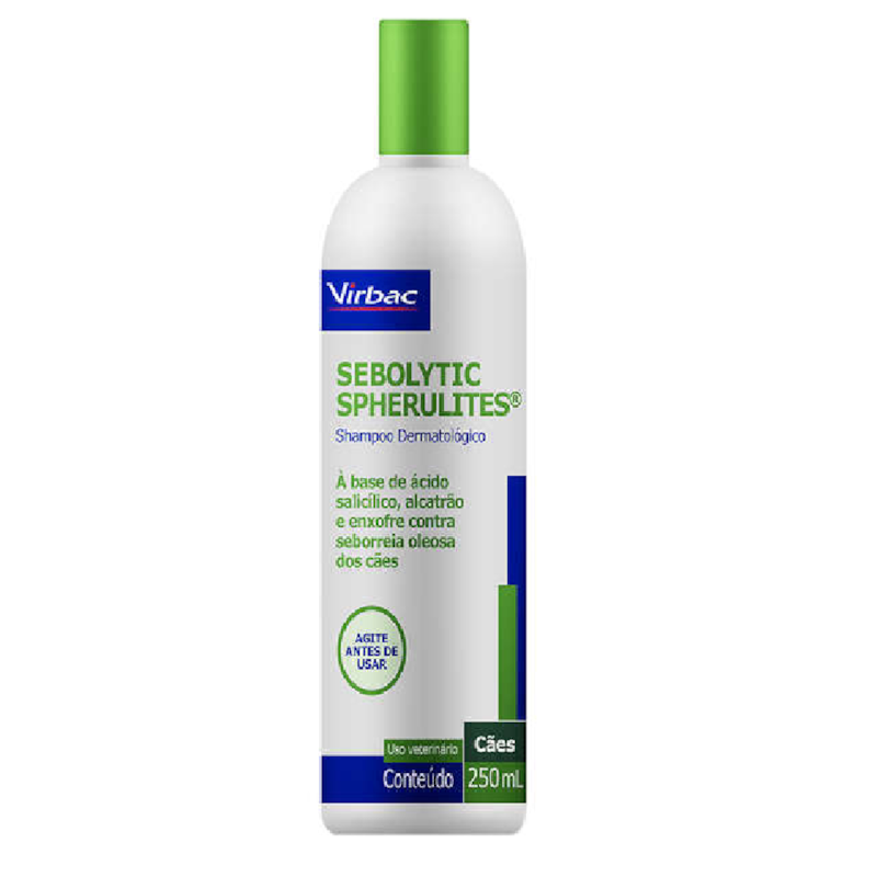 Shampoo Dermatológico Virbac Sebolytic Spherulites Para Cães Agroverde SR
