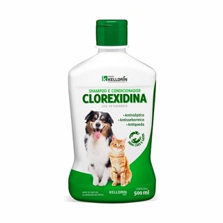 Shampoo e Condicionador Kelldrin Clorexidina Para Cães e Gatos
