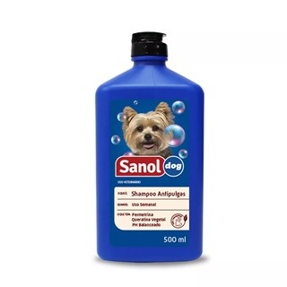 Shampoo Sanol Dog Antipulgas Para Cães