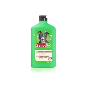 Shampoo Sanol Dog Pelos Escuros Para Cães e Gatos