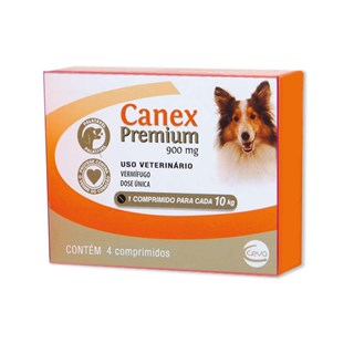 Vermífugo Ceva Canex Premium 900mg para Cães